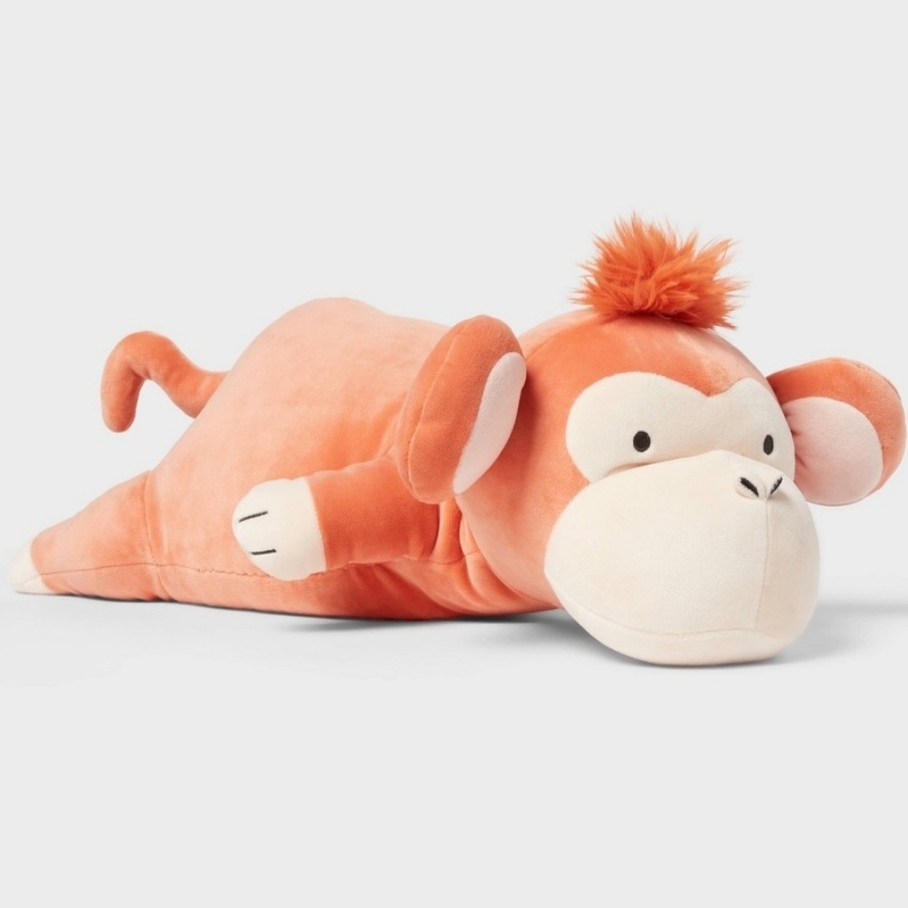 Monkey Weighted Plush Throw Sensory Pillow - Pillowfort